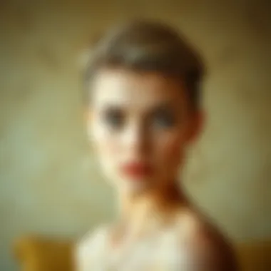 Chic short haircut showcasing a modern look