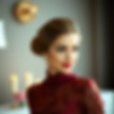 Classic updo hairstyle suitable for formal occasions