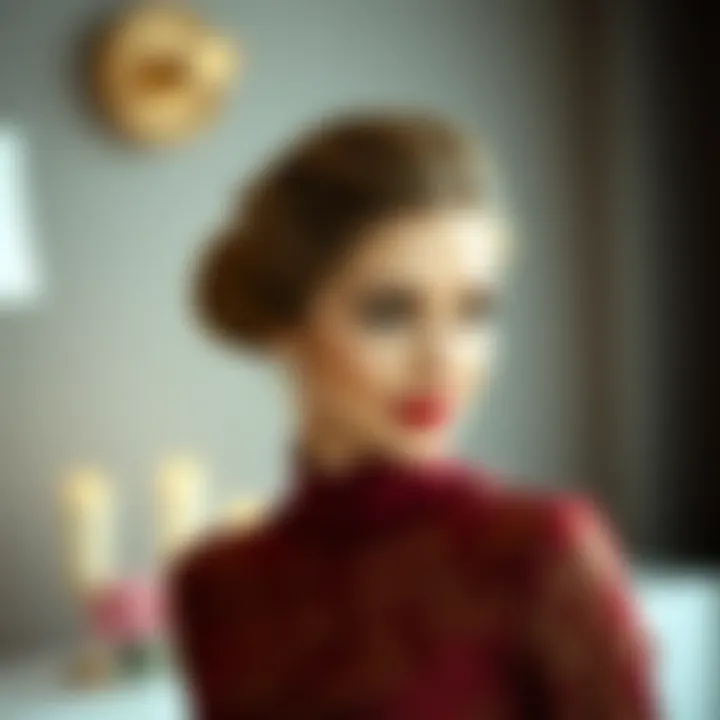 Classic updo hairstyle suitable for formal occasions