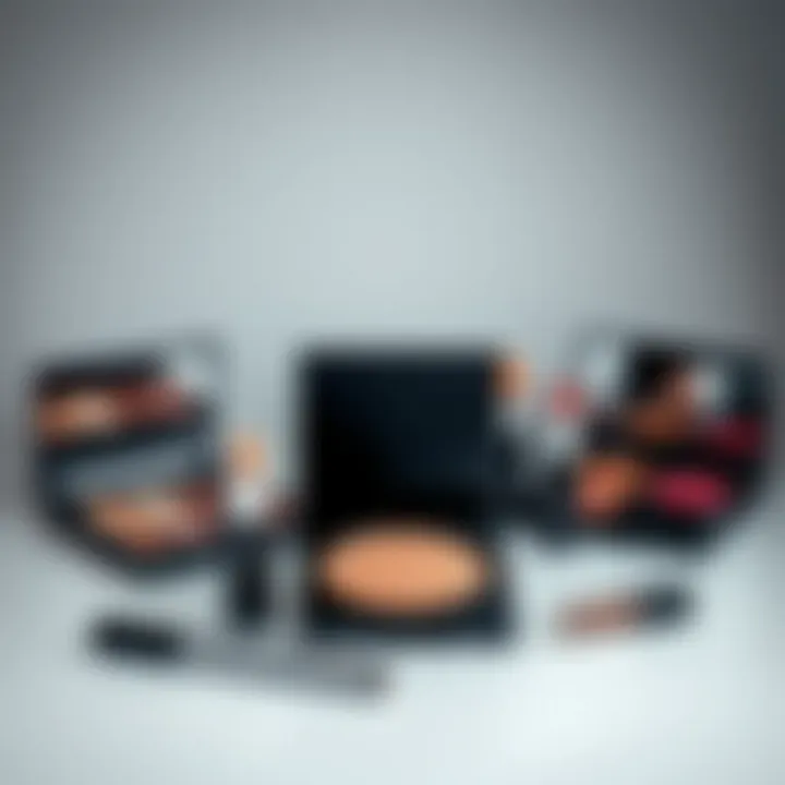 Trendy makeup palettes with a modern flair