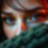 A close-up of amber colored eyes highlighting their unique beauty