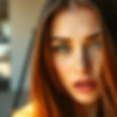 A captivating portrait showcasing the depth of amber eyes in natural light