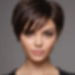 Trendy short hairstyle that adds volume