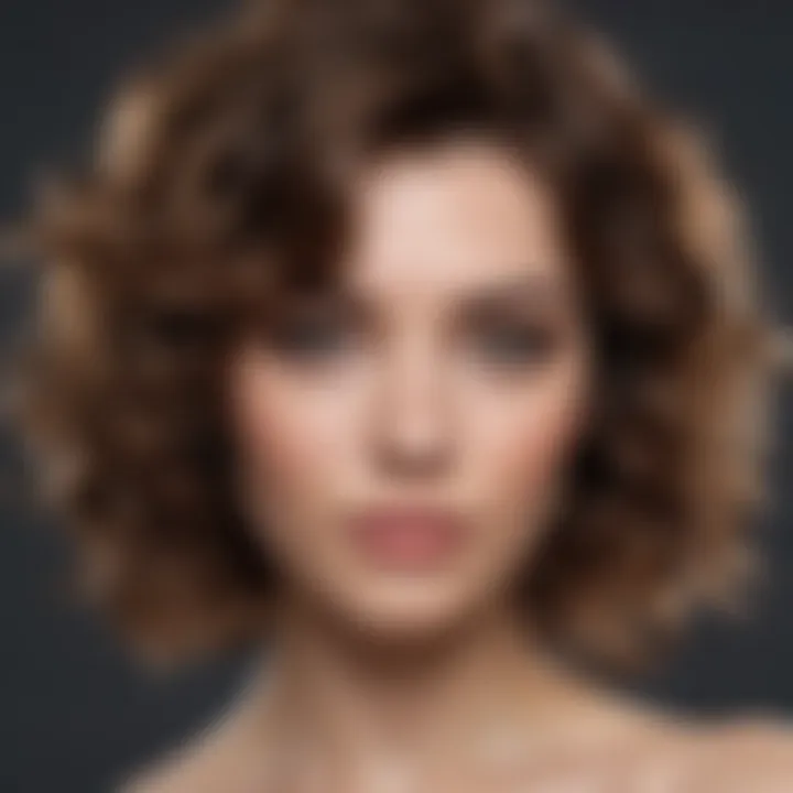 Wavy hairstyle providing natural volume