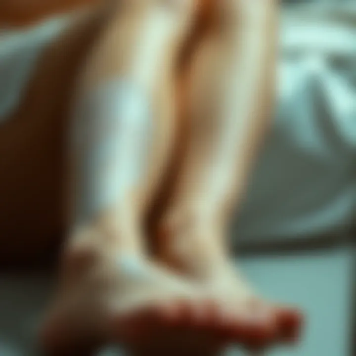 Before and After Leg Peeling Results Before and after image showcasing the effects of leg peeling