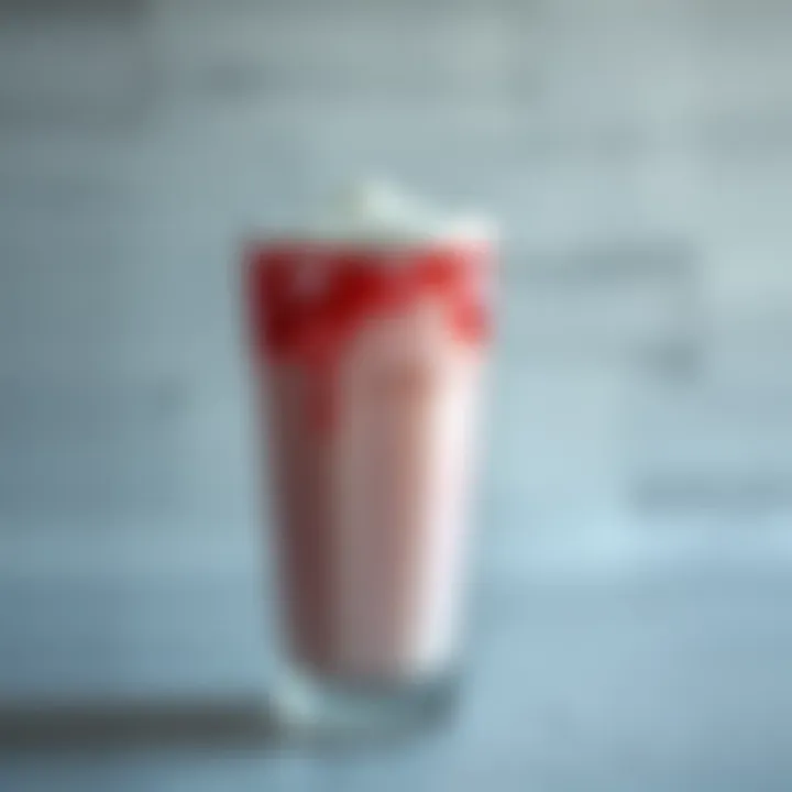 Collagen powder mixed into a beverage