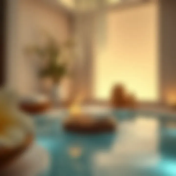 A serene spa setting with jasmine accents and calming ambiance