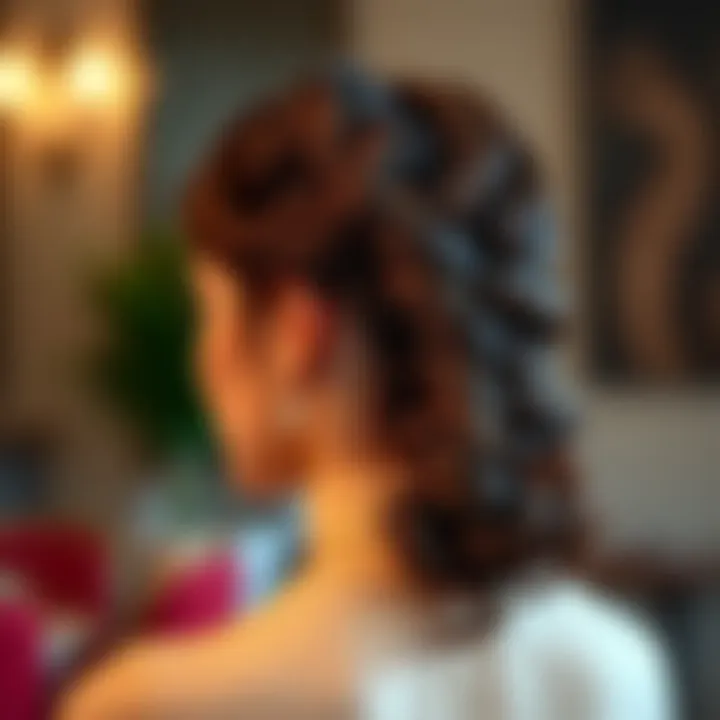 Sophisticated braided curly ponytail for special occasions