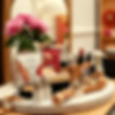 An array of bronzing products displayed elegantly