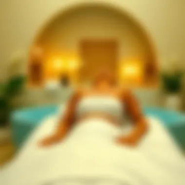 A serene spa setting for bronzing treatment