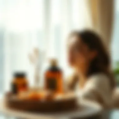 Calming scents in a tranquil environment