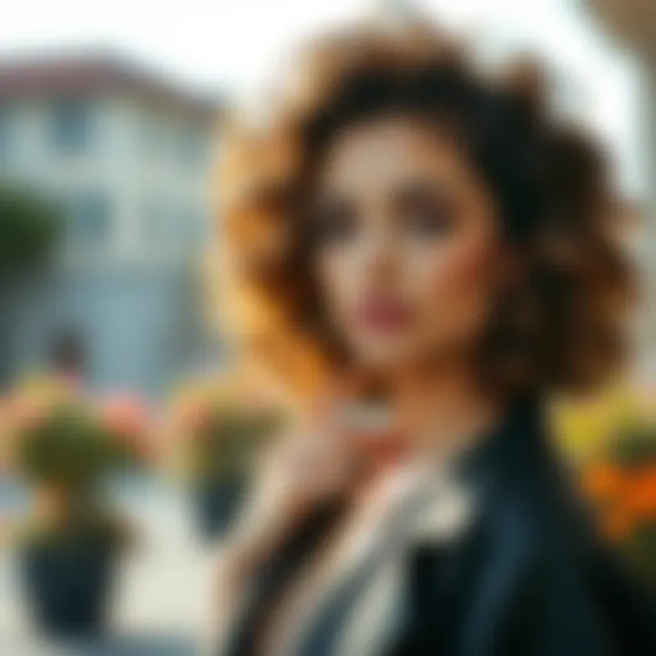 Modern Twist on Chic Curly Hair Chic curly haircut with a fresh modern twist