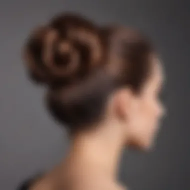 Elegant bun hairstyle for young girls