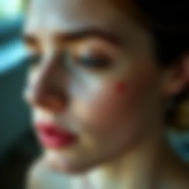 Visual representation of treatment options for skin conditions