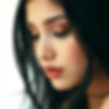 Clogged hair follicles depiction