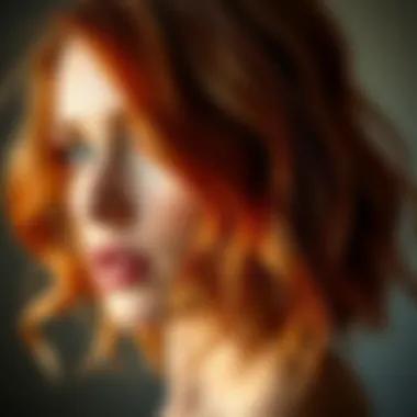 The Allure of Copper Hair Tones Vibrant copper hair tones blending seamlessly with warm skin tones