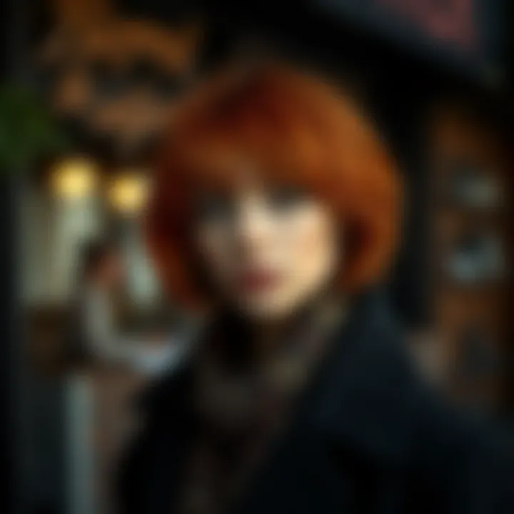 Transforming into Copper: A Style Statement A stylish individual showcasing a copper hair transformation