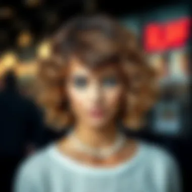 Volume and Texture in Curly Layers Stylish curly layered haircut showcasing volume and texture