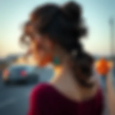 Elegant curly ponytail hairstyle showcasing texture and volume