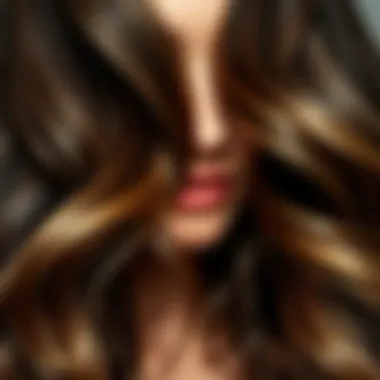 Natural Shine in Wavy Hair Close-up of wavy hair with natural shine