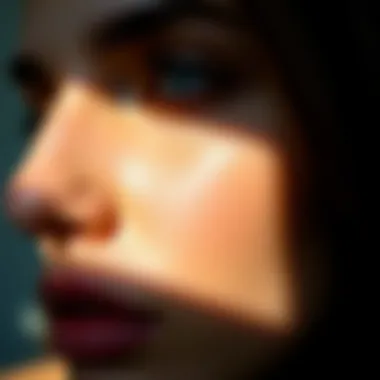 A radiant skin close-up showcasing the benefits of collagen