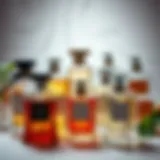 A collection of exquisite perfume bottles showcasing various scents