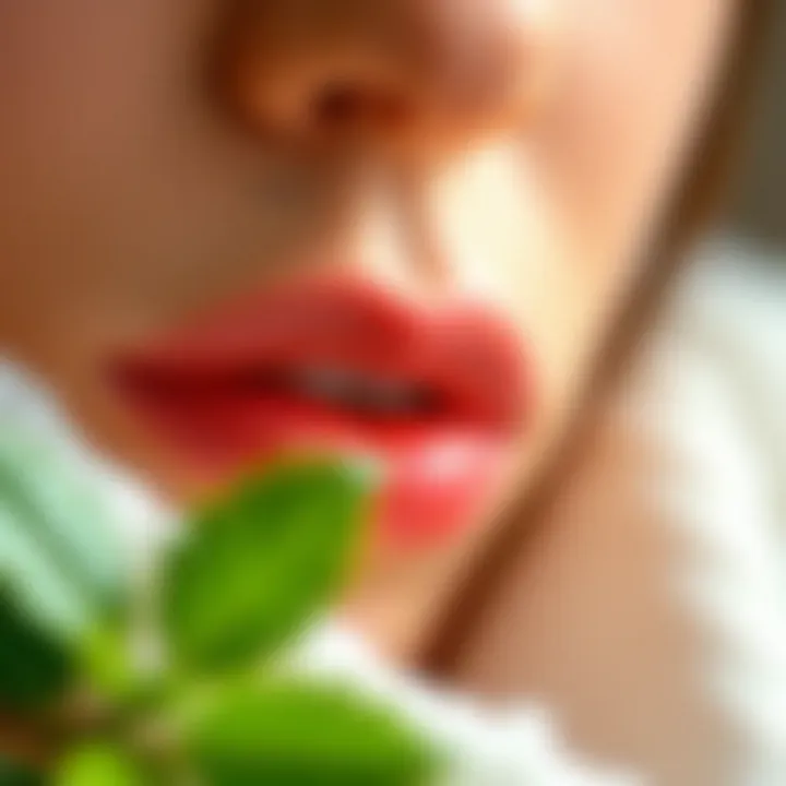 Natural ingredients used in premium lip moisturizers