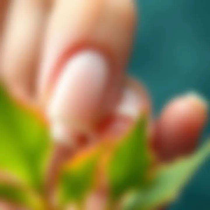 Illustration of environmental factors affecting nails