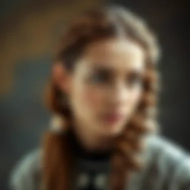 Intricate braiding techniques showcased in a close-up view