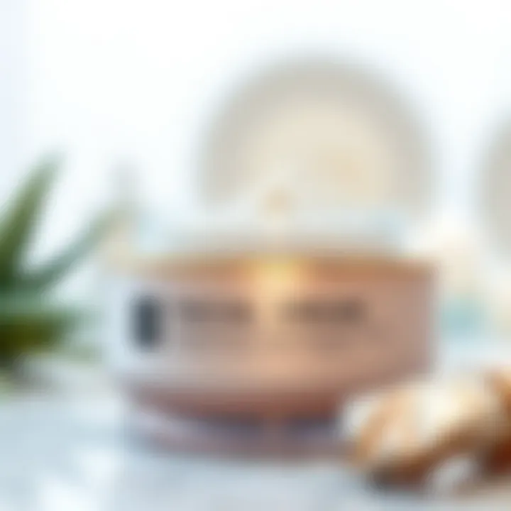 Luxurious Facial Cream for Skin Health Close-up of a high-quality facial cream jar with a sleek design