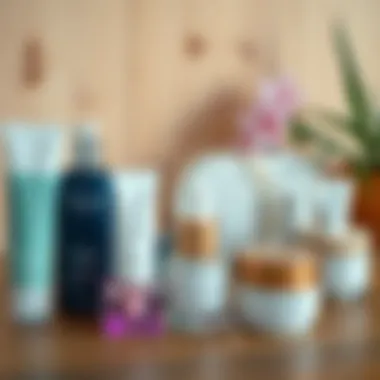 Diverse Options for Tailored Skin Care Various facial creams arranged on a wooden surface highlighting diversity