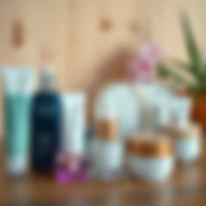 Diverse Options for Tailored Skin Care Various facial creams arranged on a wooden surface highlighting diversity