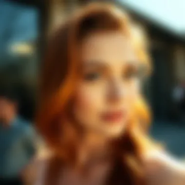 A vibrant auburn shade that complements warm undertones