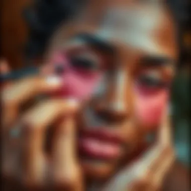 Blush Application Technique for Dark Skin Application technique for blush on dark skin