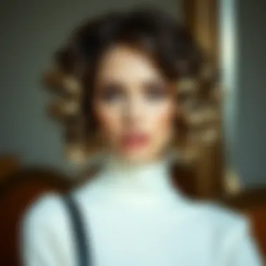 Diverse hair types styled with curling rods