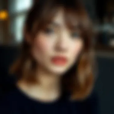 Different face shapes paired with ideal bangs styles