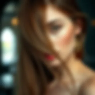 Illustration of flat hair with frizz