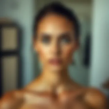 Comparison of foundation finishes on skin