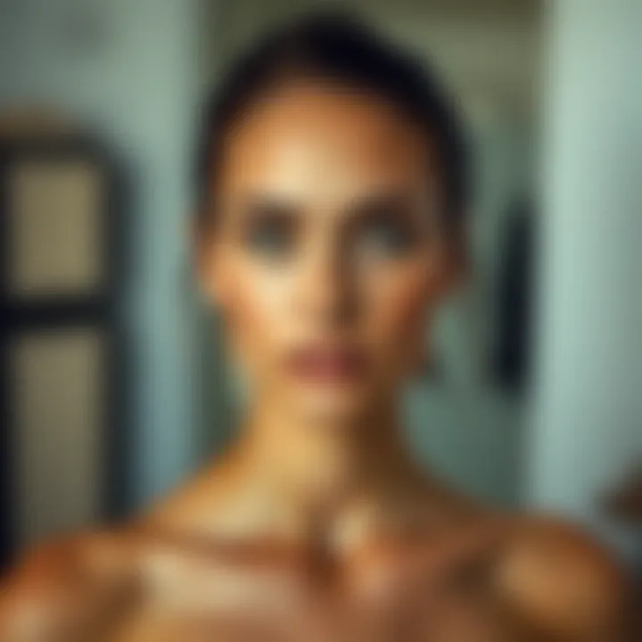 Comparison of foundation finishes on skin