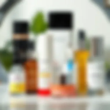 An array of different eye serums showcasing various packaging designs and ingredients.