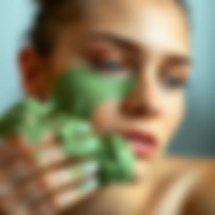 Green clay benefits for skin health