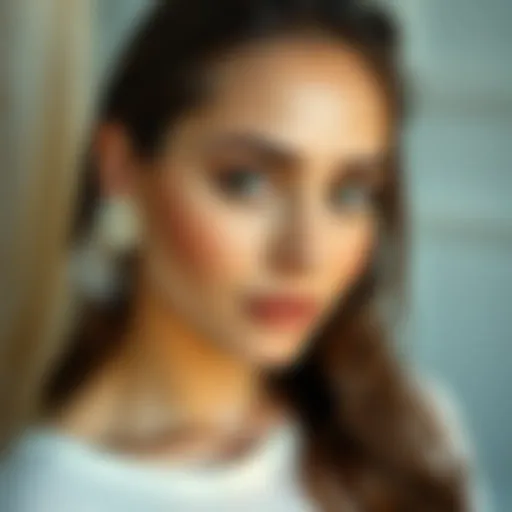 A serene face with minimal makeup highlighting natural beauty