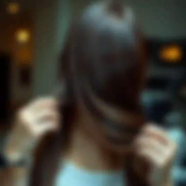 Visual representation of hair care techniques