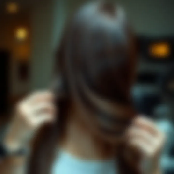 Visual representation of hair care techniques