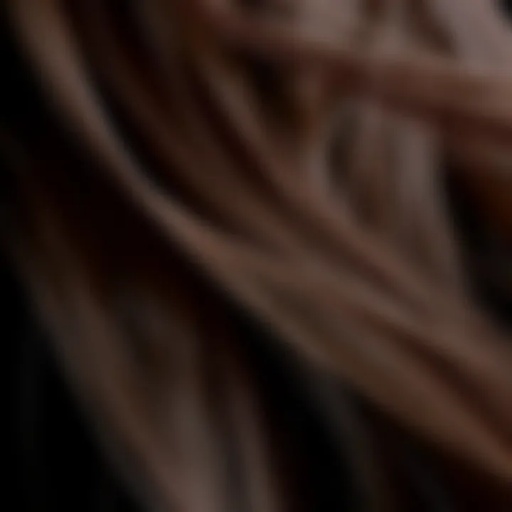 A close-up view of hair texture highlighting stiffness