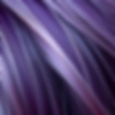 Hair strands showcasing the transformation after using purple shampoo