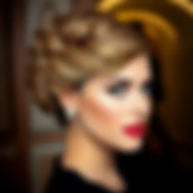 Sophisticated updo suitable for special occasions