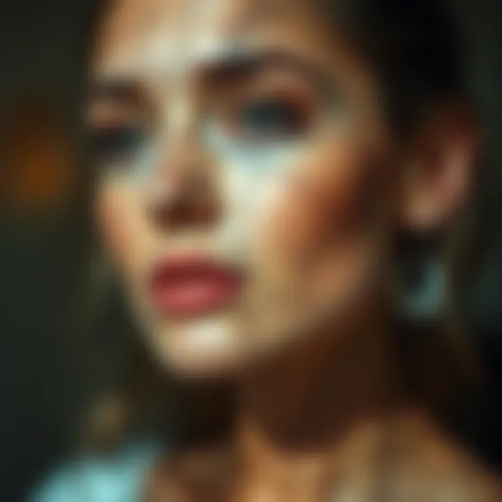 Radiant Glow of Hande Erçel A serene portrait of Hande Erçel showcasing her radiant skin