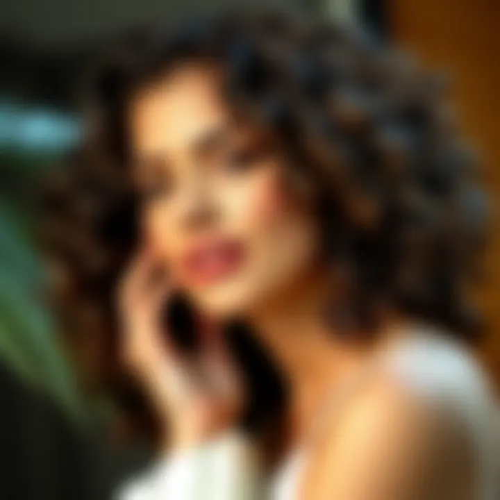 Healthy curly hair styling tips