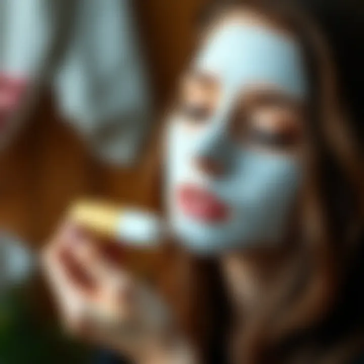 Homemade hair mask application